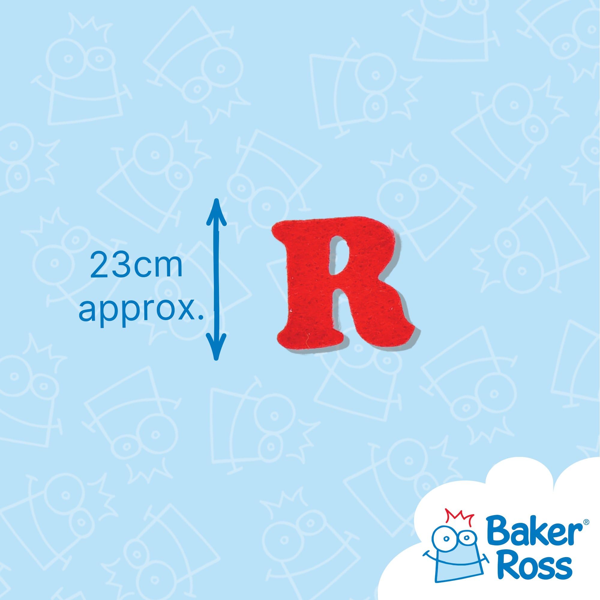 Baker Ross Samoprzylepne listy filcowe zestaw wartości (550 szt.) dla dzieci do dekoracji, sztuki i rzemiosła, winyl, różne, 23 mm