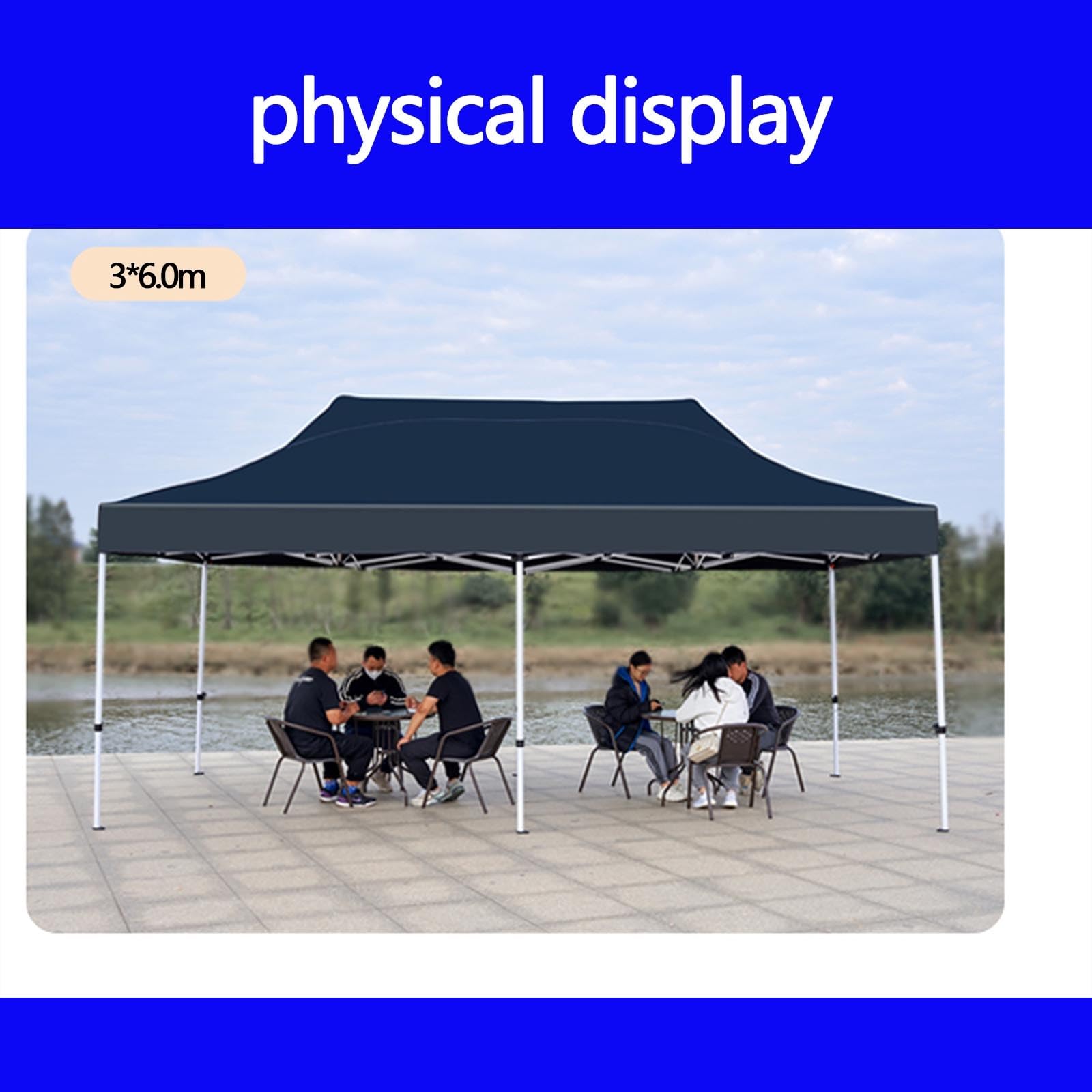 Housse de rechange imperméable pour tonnelle 2,5 x 2,5 m – Résistant aux UV, coupe-vent, épaisse isolation thermique pour terrasse et fêtes – Housse uniquement