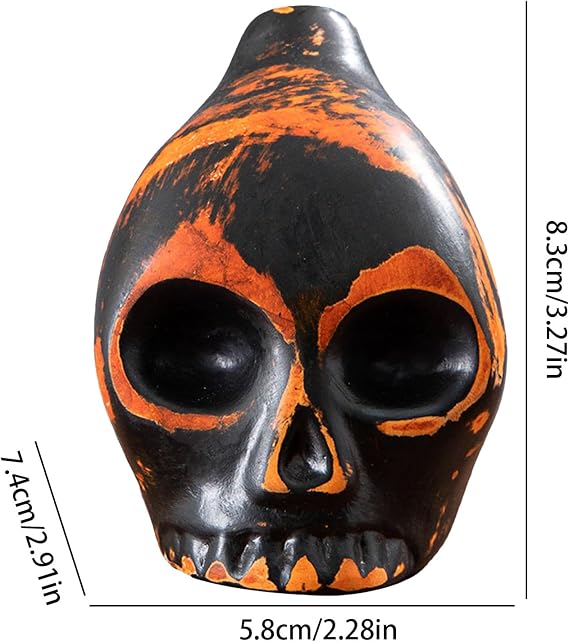 Screaming Aztec Death Whistle | Funny Whistle | Skull Cool Screaming Sound Prop Decor for Holiday Kids Adults Halloween Fun and Atmosphere