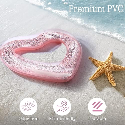 Miniatura 3 de HeySplash Flotadores de piscina, flotadores inflables de tamaño adulto para despedida de soltera, anillos de tubo de natación, flotador de playa de