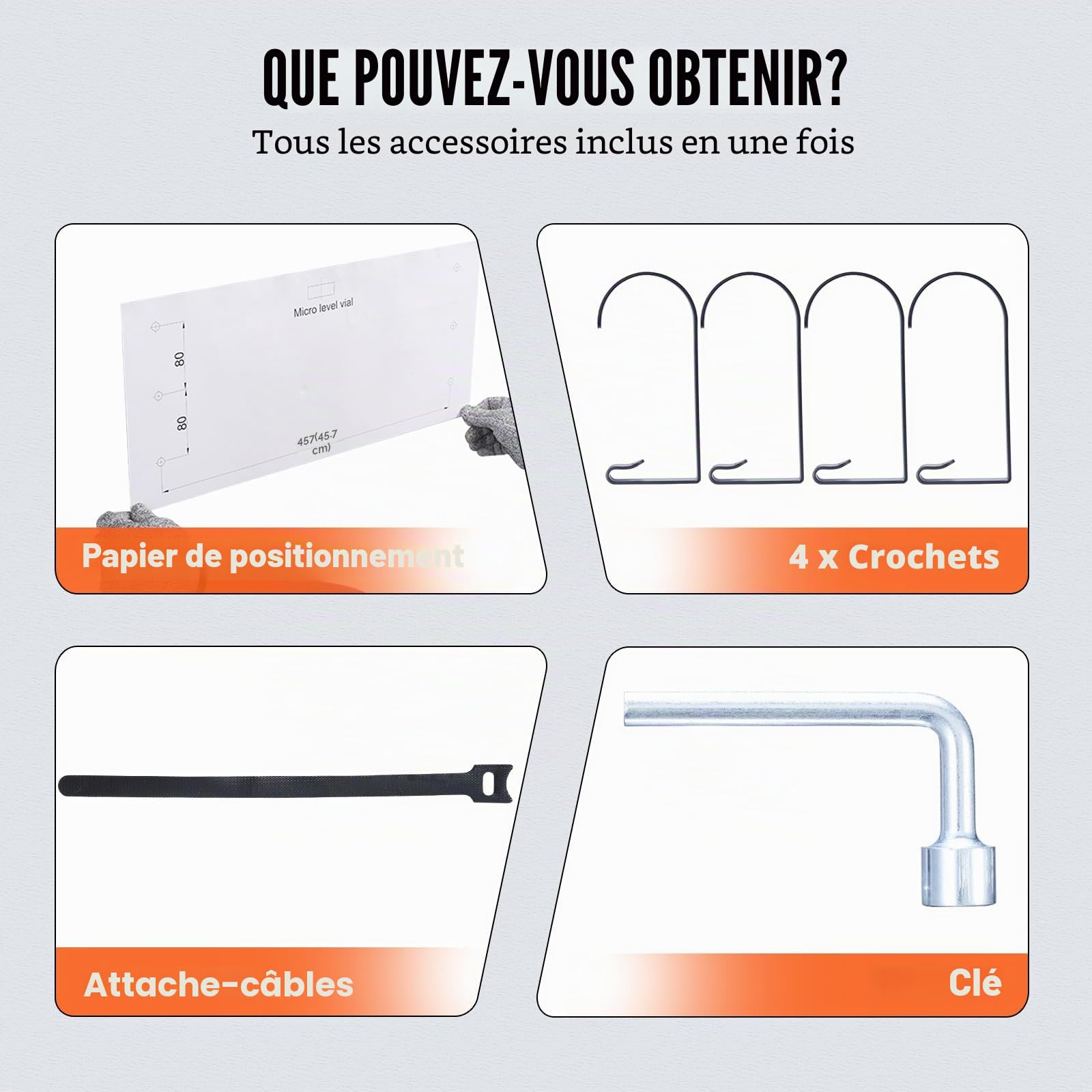 VEVOR Étagère Murale Flottante de Rangement Garage 122x61 cm Lot de 2 Grande Surface Utilisable Capacité de Charge 113,4 kg par Étagère Suspendue d'Outils Métallique pour Magasins, Garages, Entrepôts