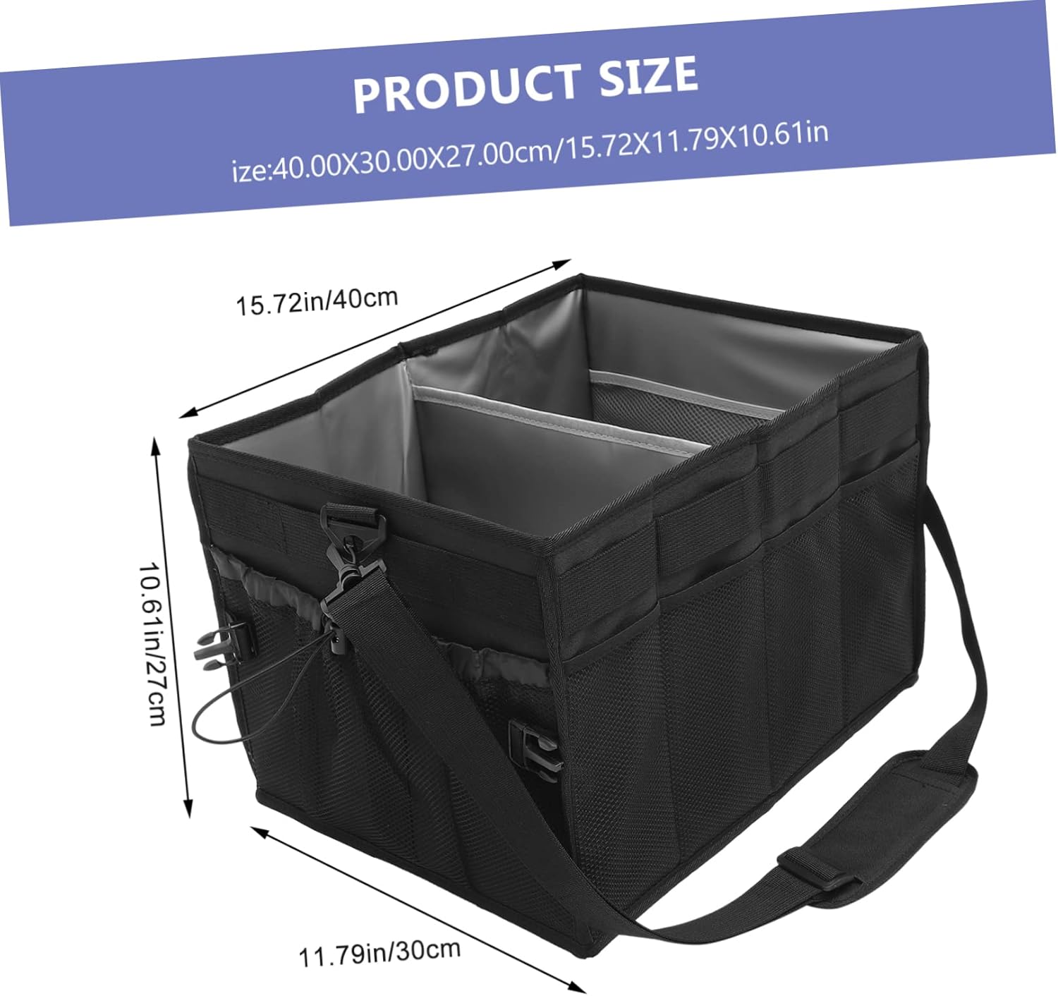 Grill Organizer Storage Case Compact Bbq Tool Holder for Outdoor Cooking Picnic Camping Easily Stores Cutlery Condiments and Accessories