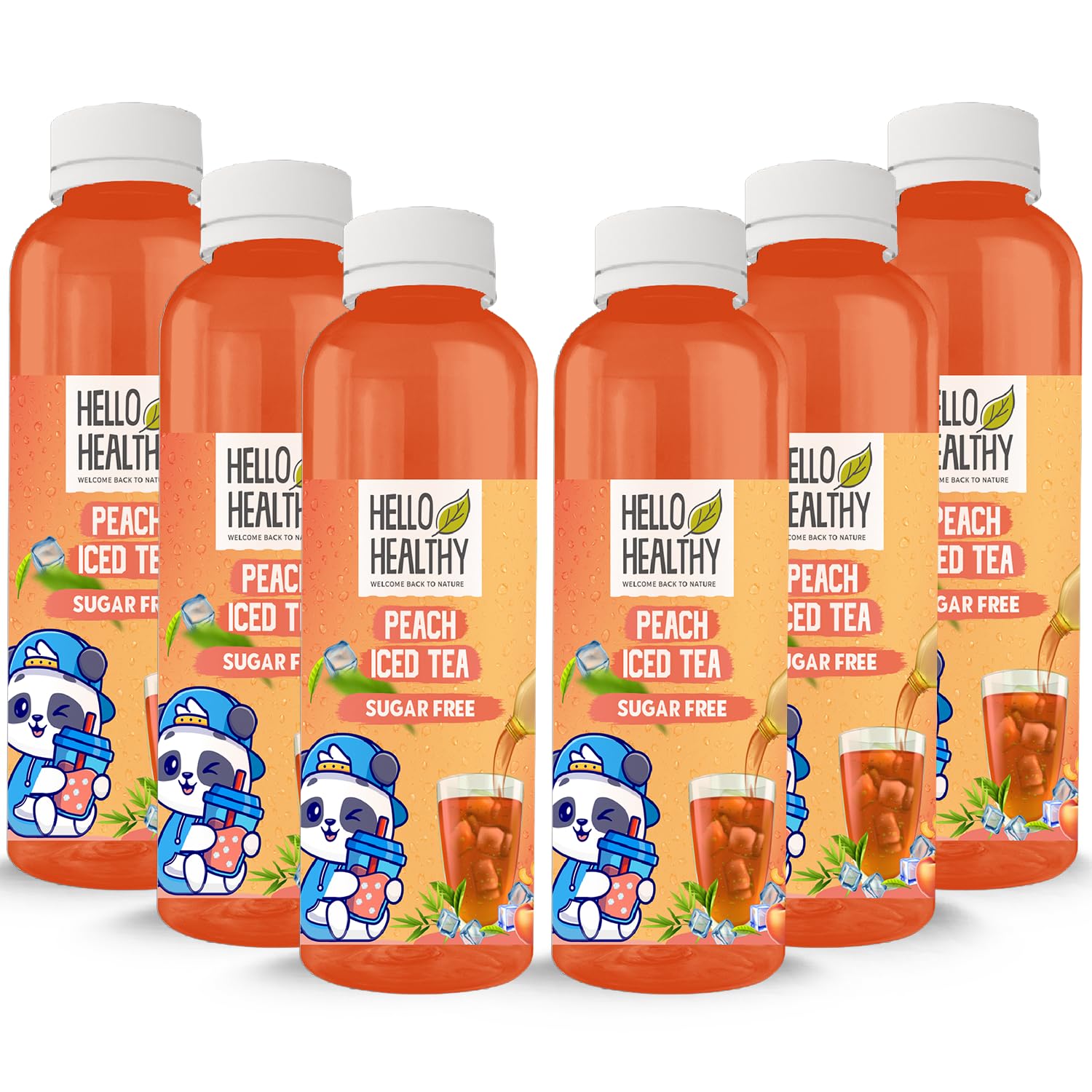 Hello Healthy Sugar Free Peach Flavour Iced Tea | Ready to Drink | Pack Of 6 Bottles (250 ML Each) | Refreshing Drink | Summer Drink | No Artificial Ingredients (B0C7GVGHRK) Amazon Price History, Amazon Price Tracker