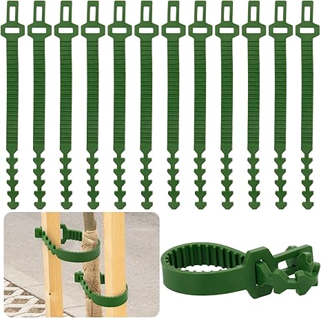 Amazon.com : Wesnoy 20 Pcs Tree Stake Support Bands Adjustable Tree ...