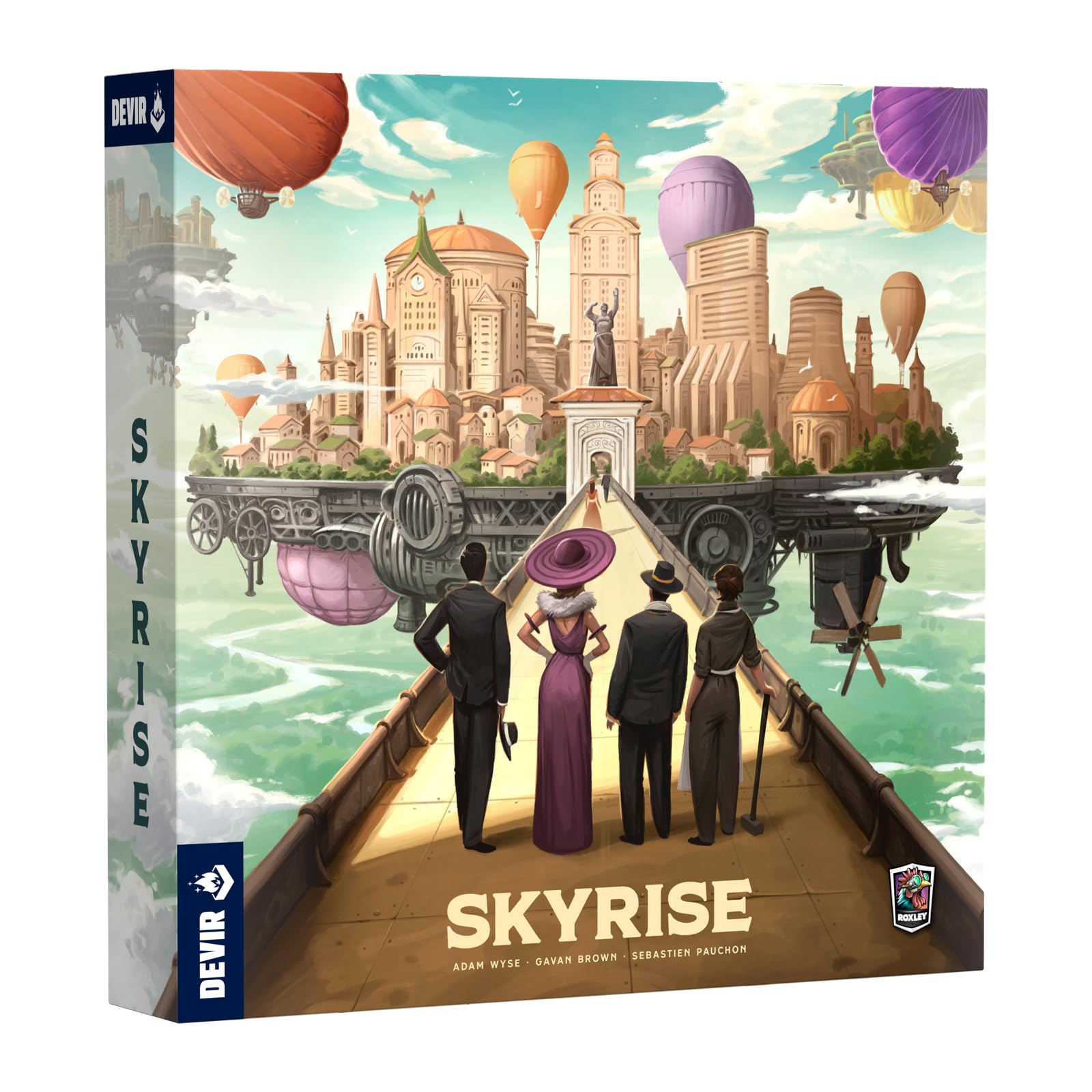 Devir Skyrise Juego de Mesa de Estrategia y Construcción de Ciudad Futurista, Subastas y Mayorías, 2-4 Jugadores, 14+ Años, 30-75 Min, Versión Española (BGSKYRES)