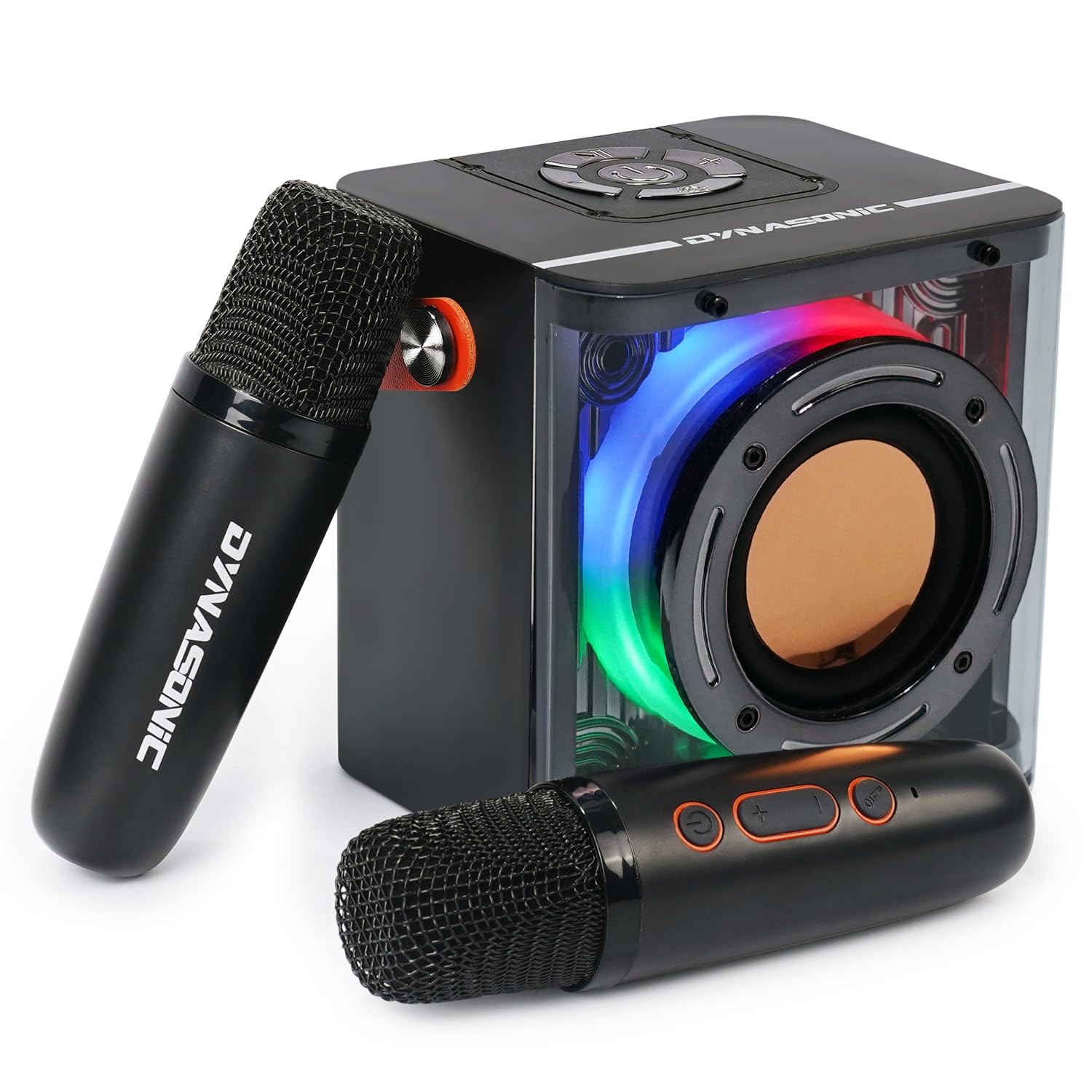 DYNASONIC B52 Kids Karaoke Machine Bluetooth Speaker 2 Microphones Toy