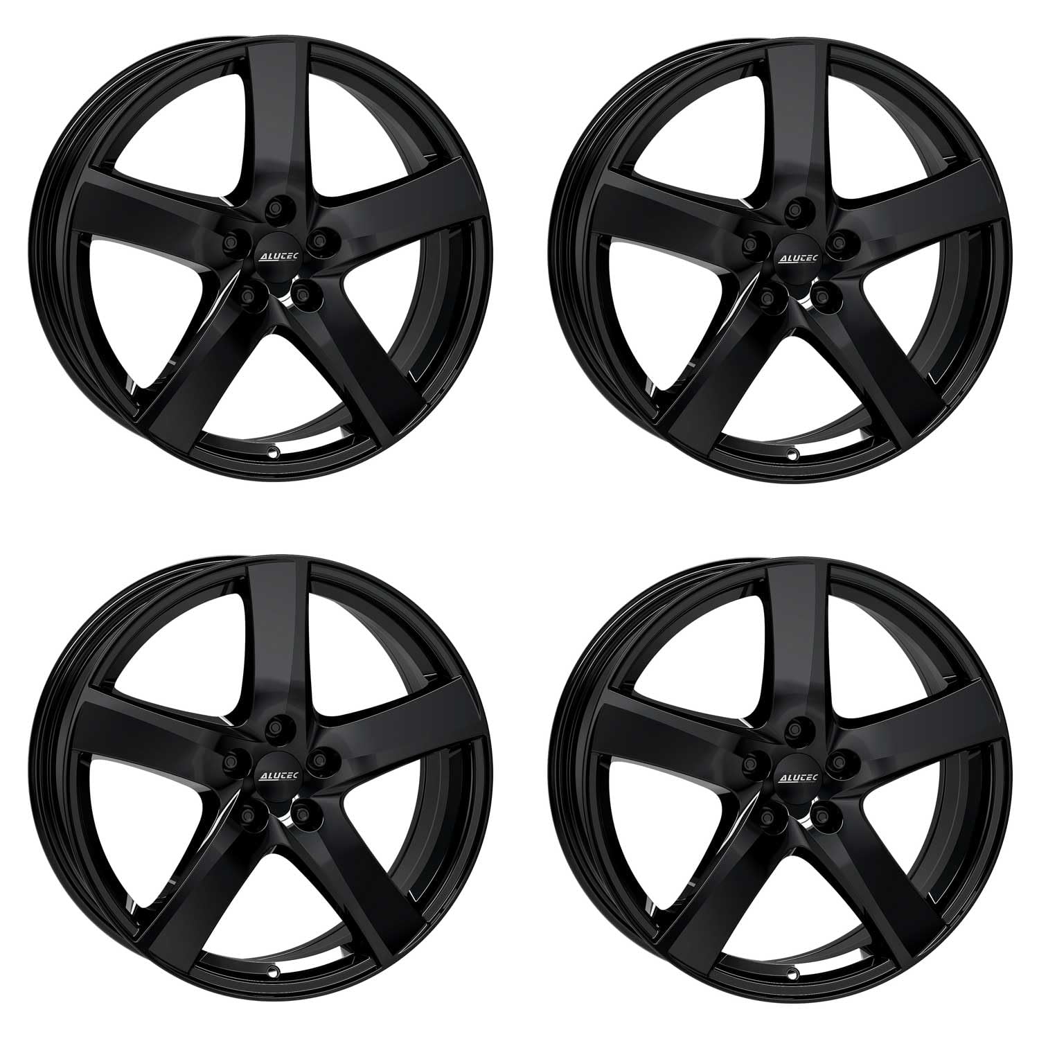 4 x Alutec Freeze 7.0Jx17 ET40 5 x 114,3 felgi diamentowo-czarne, kompatybilne z FIAT Sedici