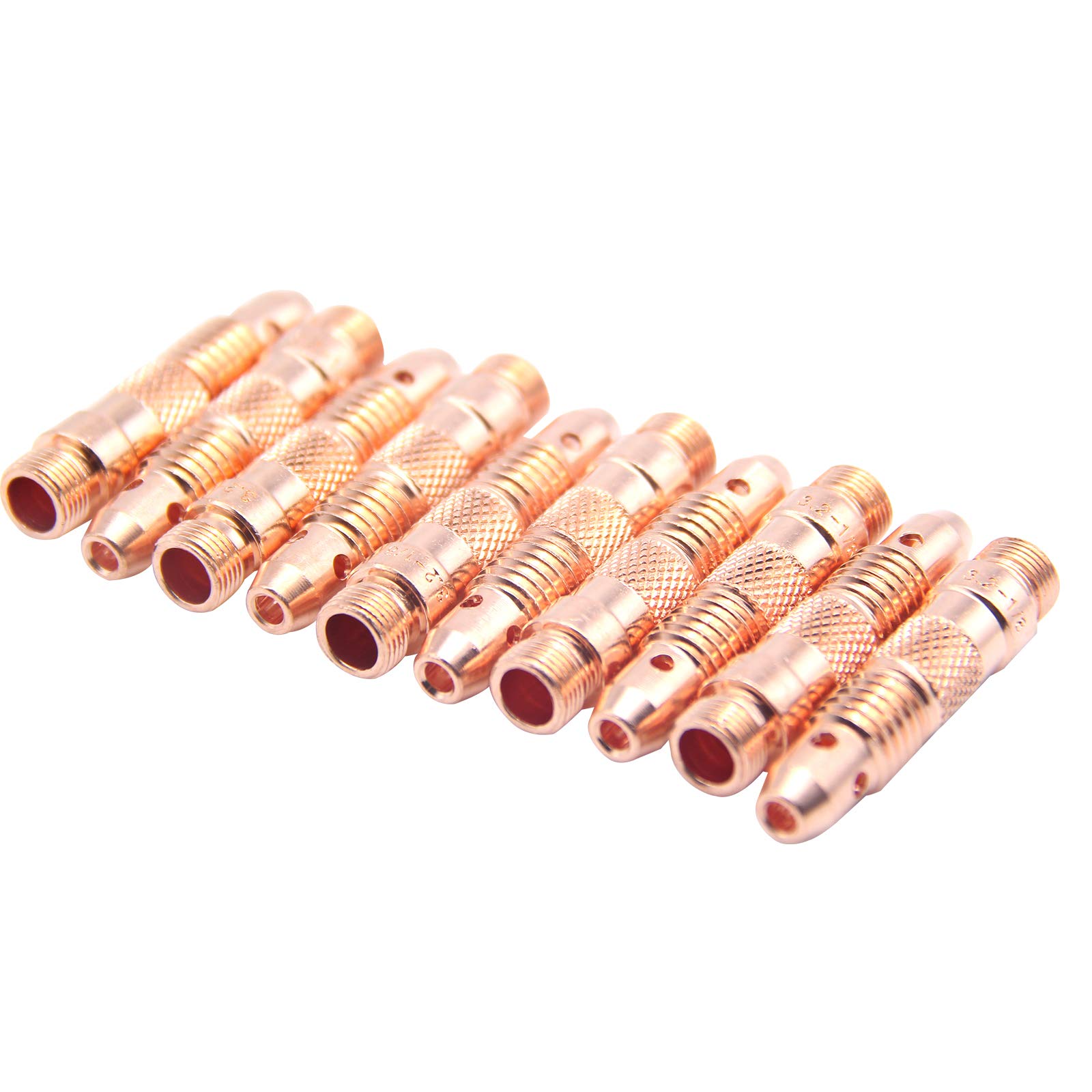 Embouts TIG 3,2 mm 10N28 robustes pour torches de soudure WP17 WP18 WP26