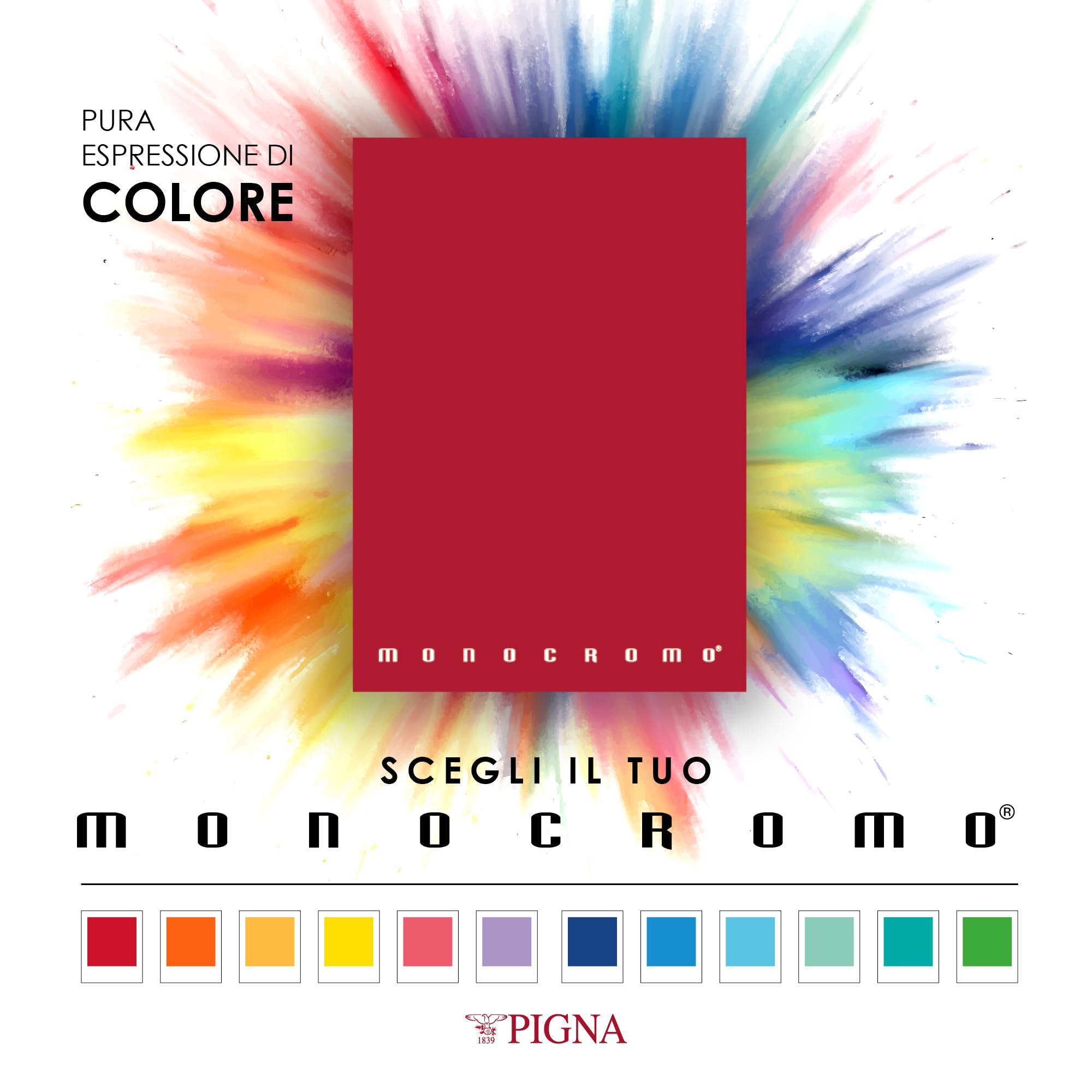 Pigna Quaderni Monocromo Assortiti A5 80 g/m² 10 unità 40 fogli