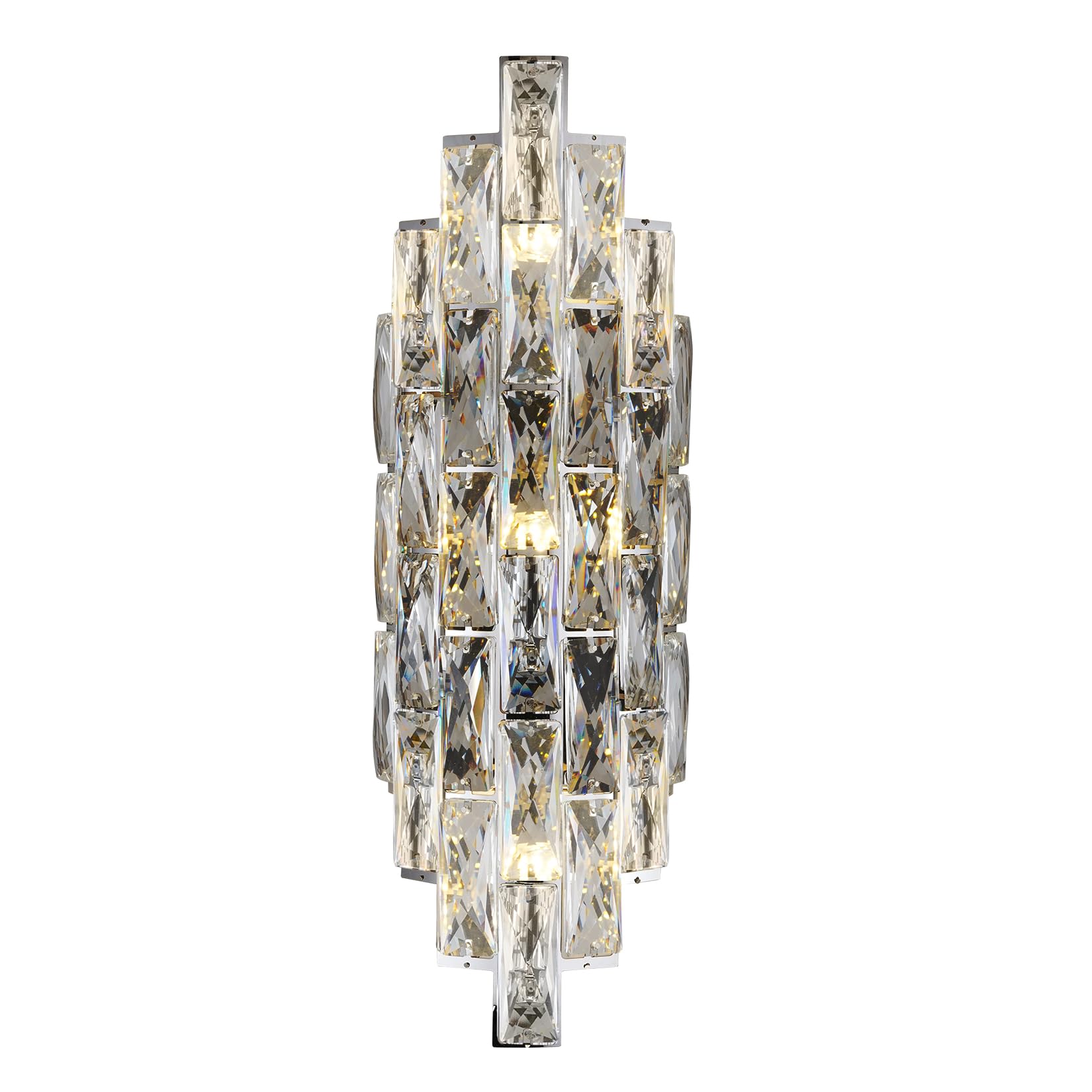 Kristall Wandleuchte Moderne Wandlampe Chrom Luxus K9 Kristall Innen Lampen für Wohnzimmer Schlafzimmer Esszimmer Badezimme Flur Treppenhaus