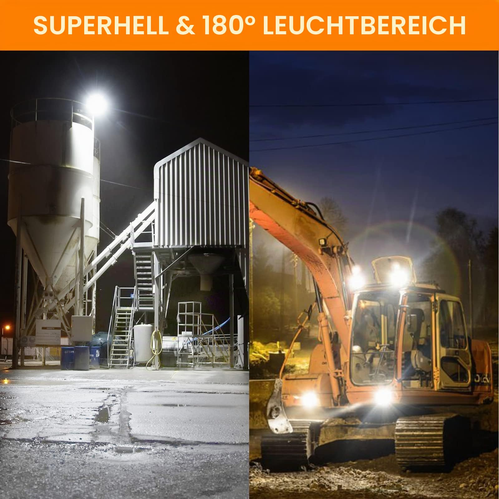iodoo 150W E27 Neutralweiß (Entspricht 1200W Glühbirne), LED Birne Industrielampe mit E40 Adapter, 19500LM 6500K 270° Abstrahlwinkel Sparsam LED Leuchtmittel für Garage Werkstatt Lager Fabrik