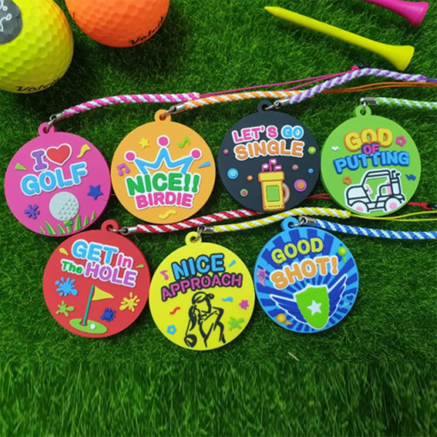 review Lettering Golf Tee Holder Tee Holder 7P Golf Tee Hanger Golf Supplies Field Accessories Gift Set