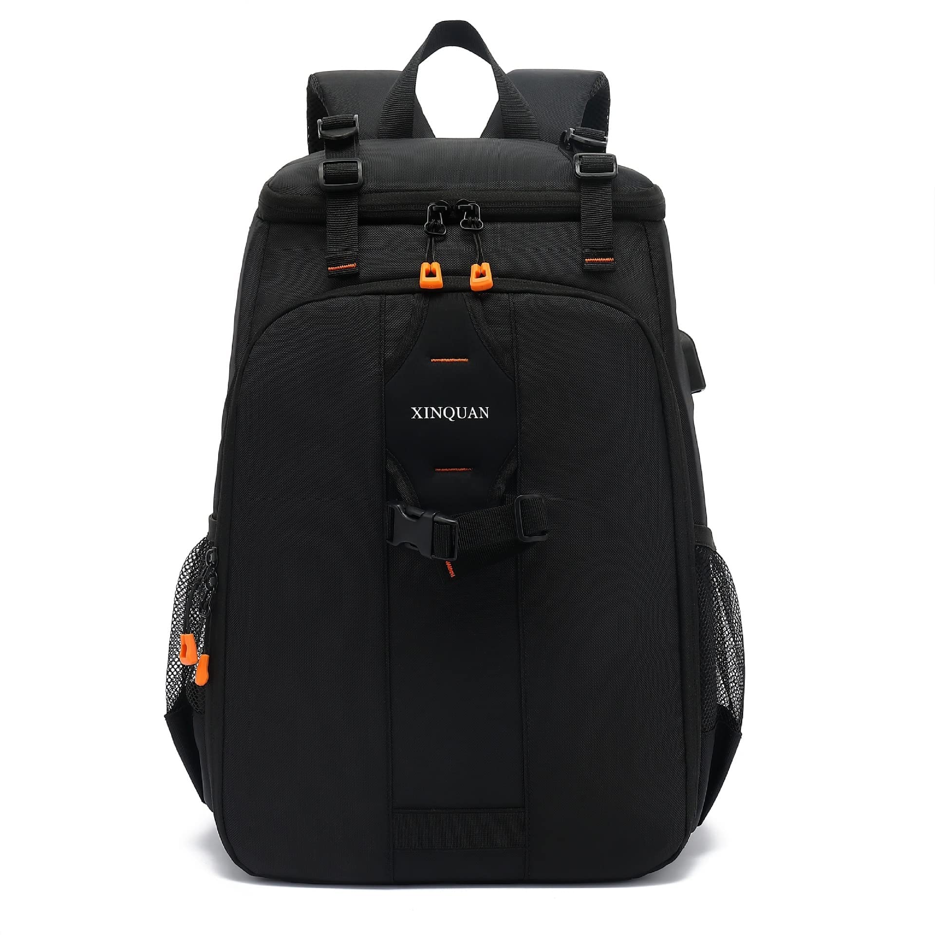 Mochila impermeable de gran capacidad para cámara réflex al aire libre, mochila para fotografía, portátil, para hombres y mujeres, Negro -, M, Moda