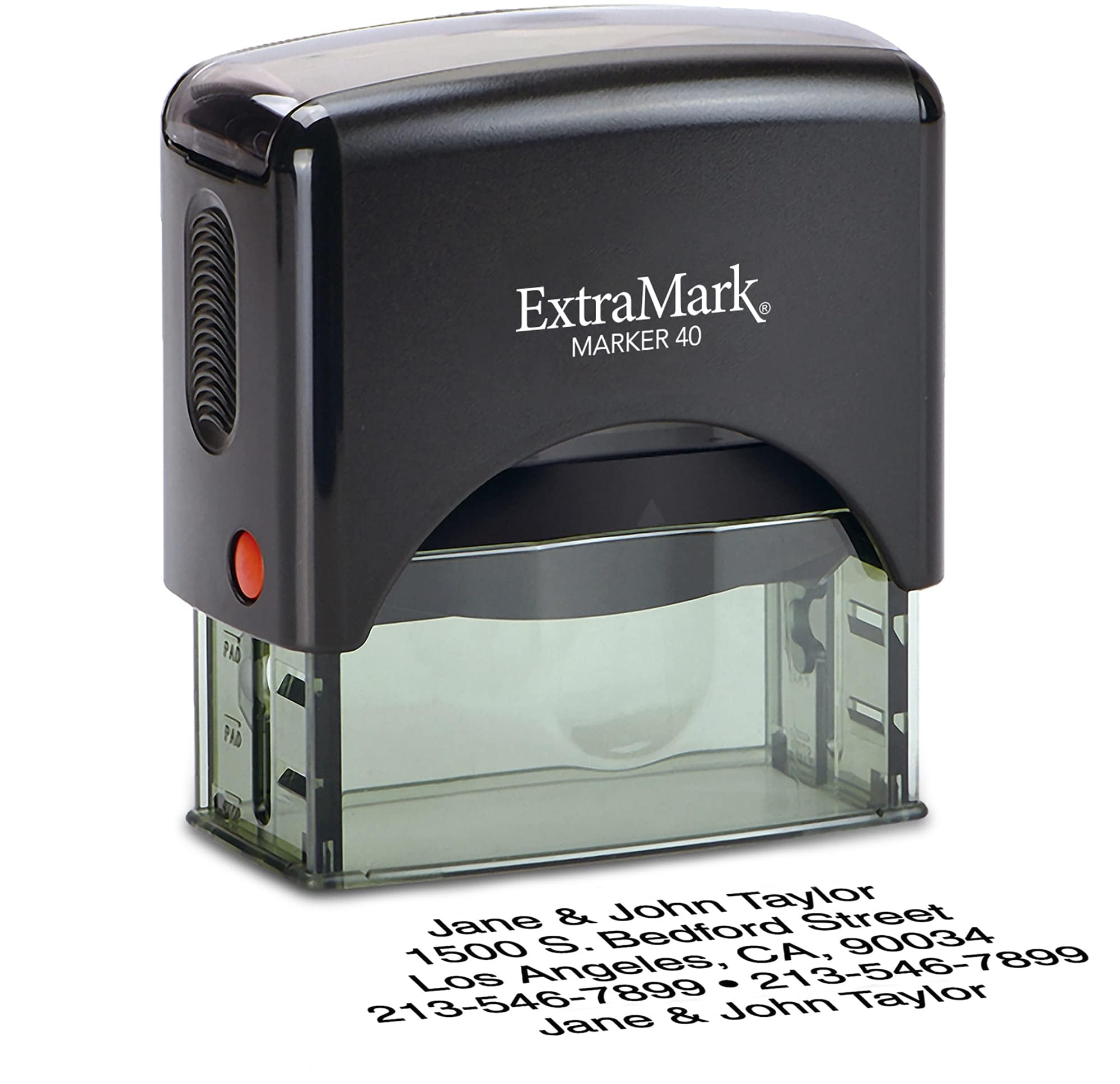 Return Address Stamp - Custom Self Inking Rubber Stamp - Personalized Stamp - Customizable Text with 15 Colors - Wedding Invitation & Housewarming Rubber Stamp