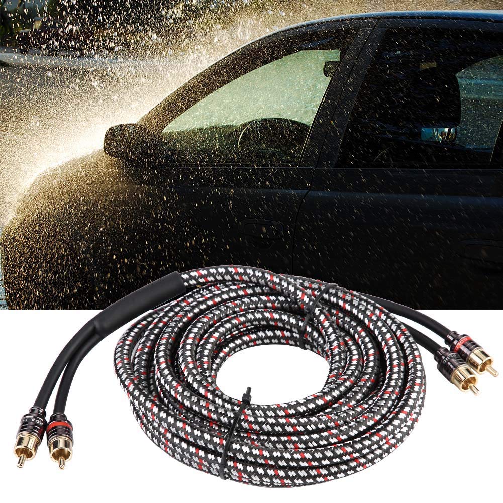 Câble audio 4,8 m pour voiture - Amplificateur de câble de caisson de basses
