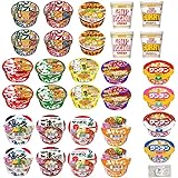 ミニ カップ麺 17種 食べ比べ 詰め合わせ アソート セット まとめ買い 小さい サイズ (合計30食) +ラムネ付