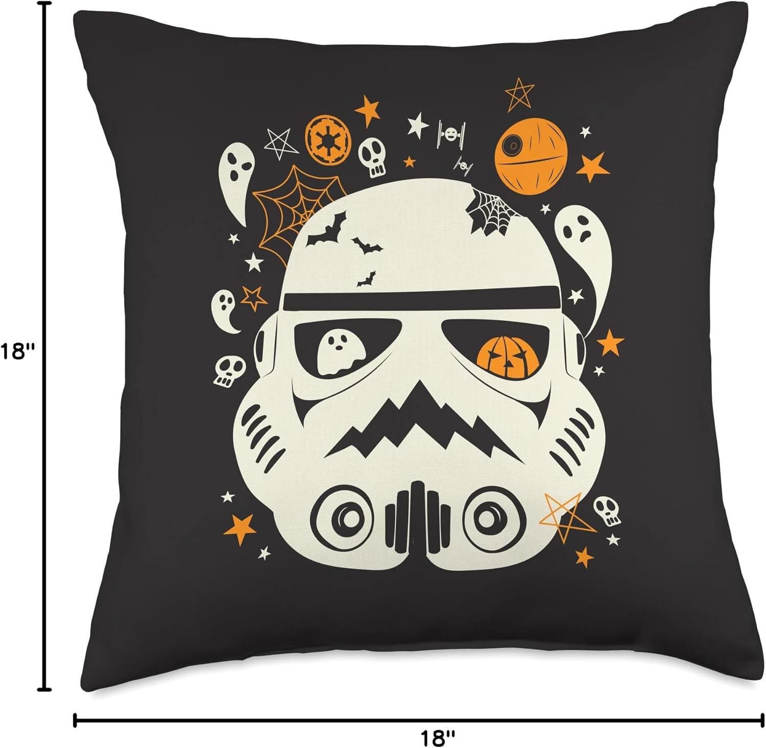 Star Wars Spooky Stormtrooper Halloween Throw Pillow