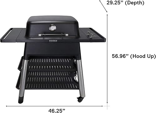 Miniatura 5 de Everdure FORCE - Parrilla de gas de 2 quemadores, parrilla portátil de propano líquido con cuerpo de aluminio fundido a presión y tecnología de