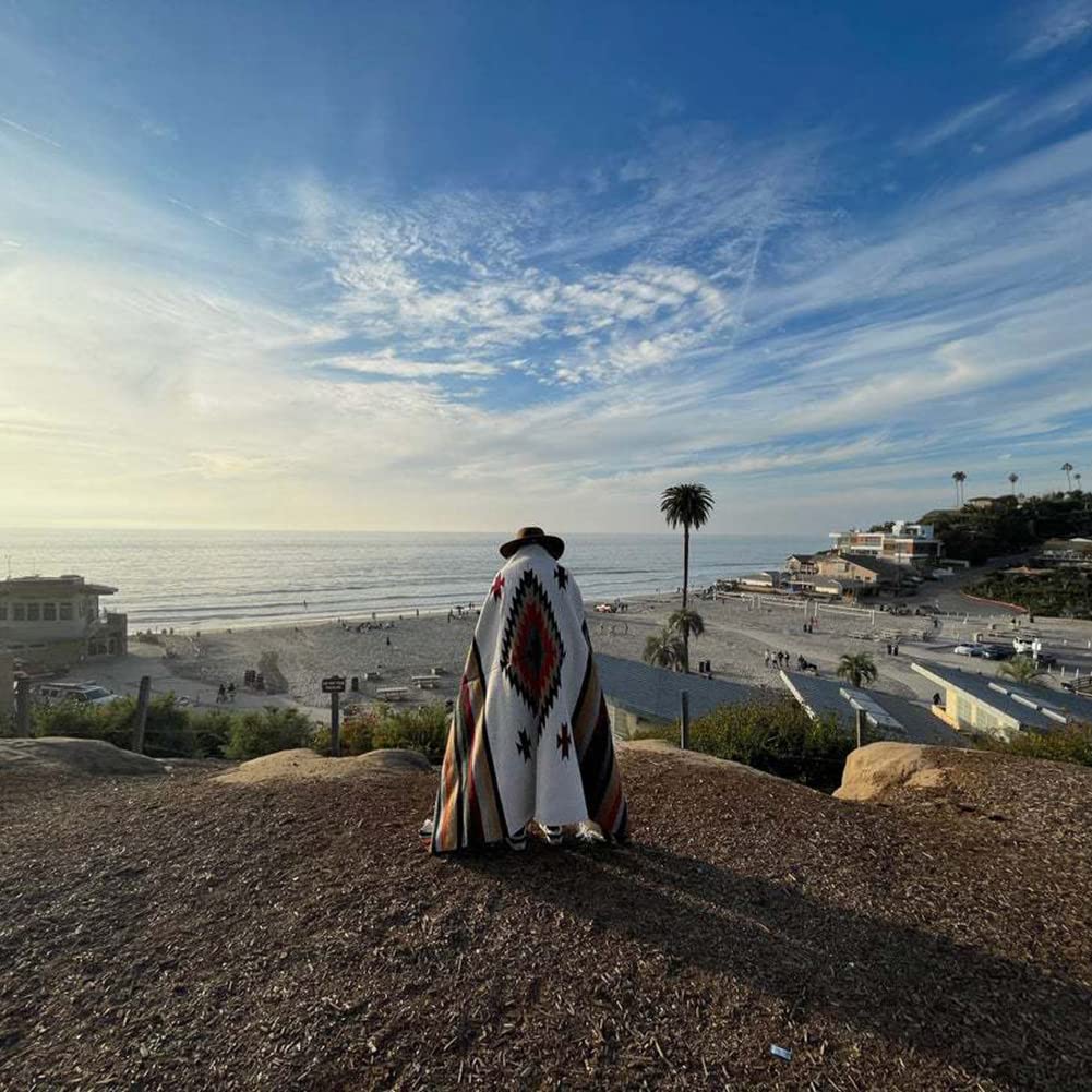 Arazzo Mandala Grande 220x200 Cm - Telo Da Spiaggia, Coperta Picnic, Decorazione Parete, Blu - Foto 2