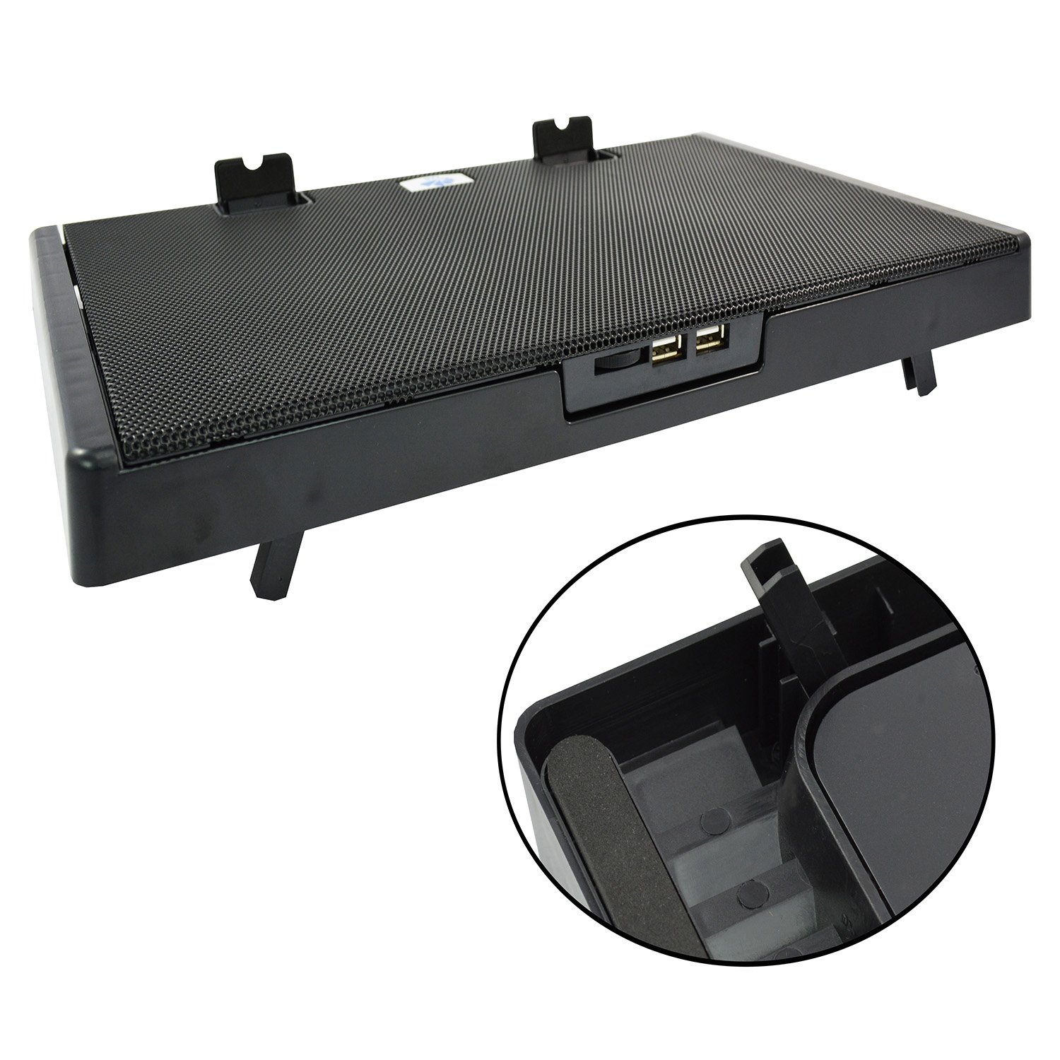 AABCOOLING NC80 - Podstawka chłodząca do Laptopa, Podkładka z 2 wentylatorami do Komputera Przenośnego, Chłodzenie Laptopa na USB, Stojak Cooler