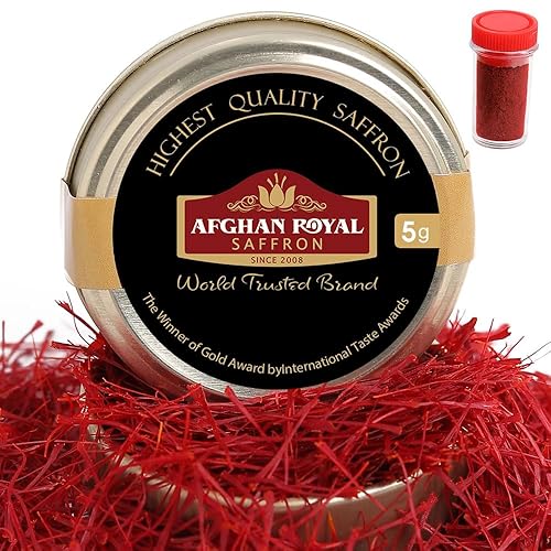 Afghan Royal Saffron, hilos de azafrán excepcionales, safrán, azafrán extra super negin, especias de azafrán, té de azafrán, arroz azafrán, azafrán
