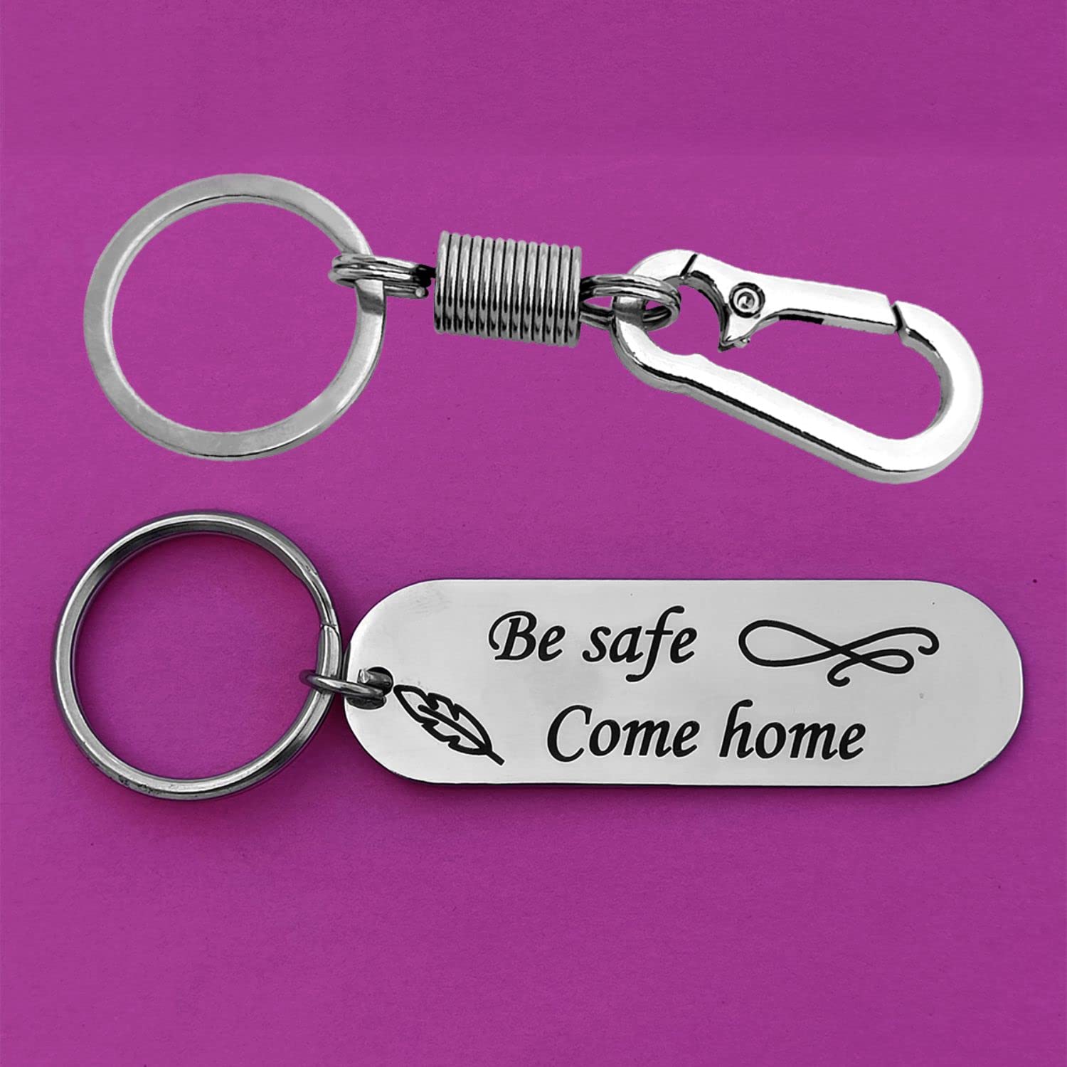 Personalized Drive Safe Keychain Gifts -6