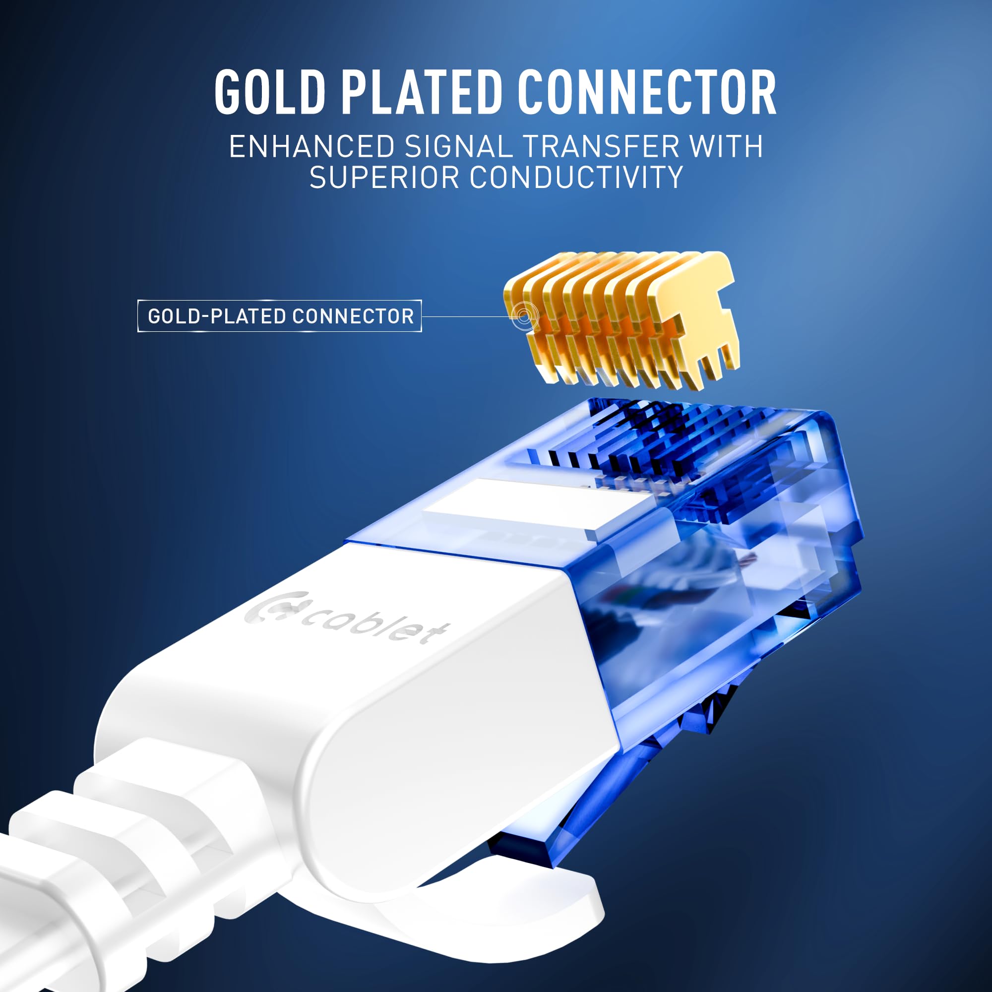 CABLET Cat 6 Ethernet Cable - 20 Meter -3