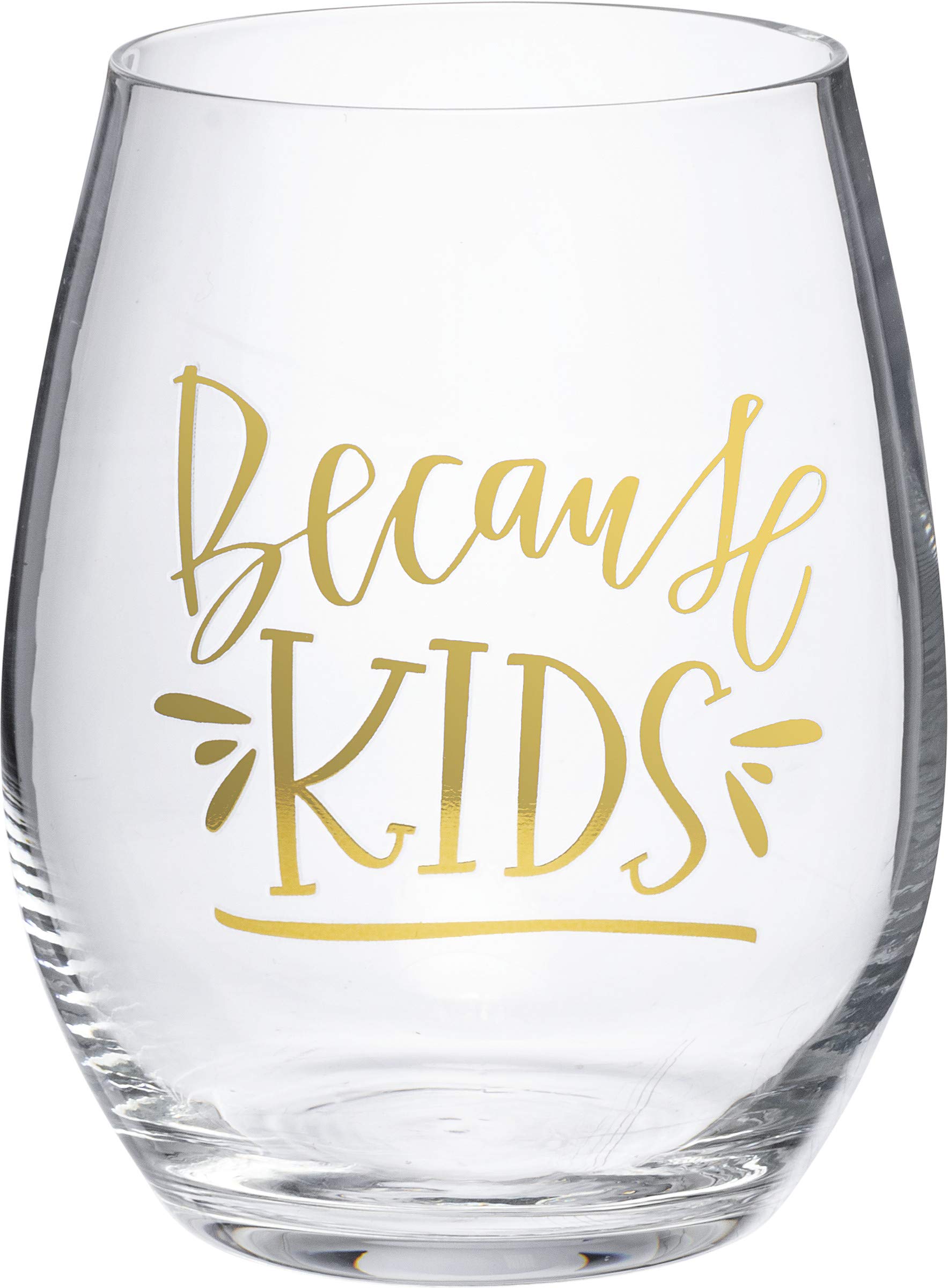 Verre à vin Primitives Because Kids grand verre dégustation humour