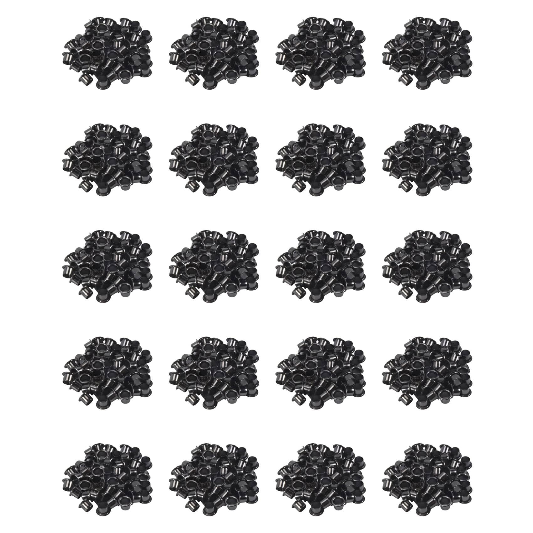 Jnchdghwa Silver-Black 1000Pcs Eyelets For Diy Kydex Sheath 6Mm Rivet Hand Tool Parts Eyelet Hole Punch Tool Kit