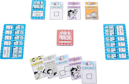 Miniatura 6 de Mattel Games Sarah's Scribbles Future Me Problems - Juego de cartas para todos sobre cómo evitar la responsabilidad