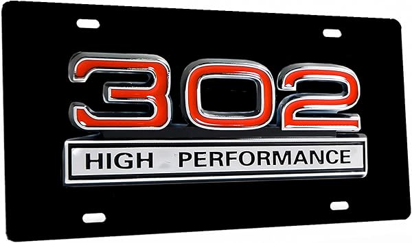 Brotherhood Vintage Metal Decorative Sign for Mustang - Classic Models Novelty Wall Sign for Men and Women Gift - Black 302 302 High Performance