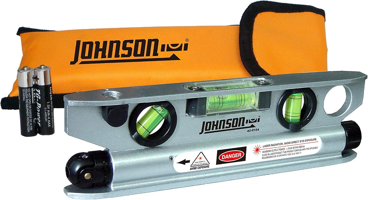 Level & Tool 40-6164 Nivel láser torpedo magnético, rojo, 1 nivel láser