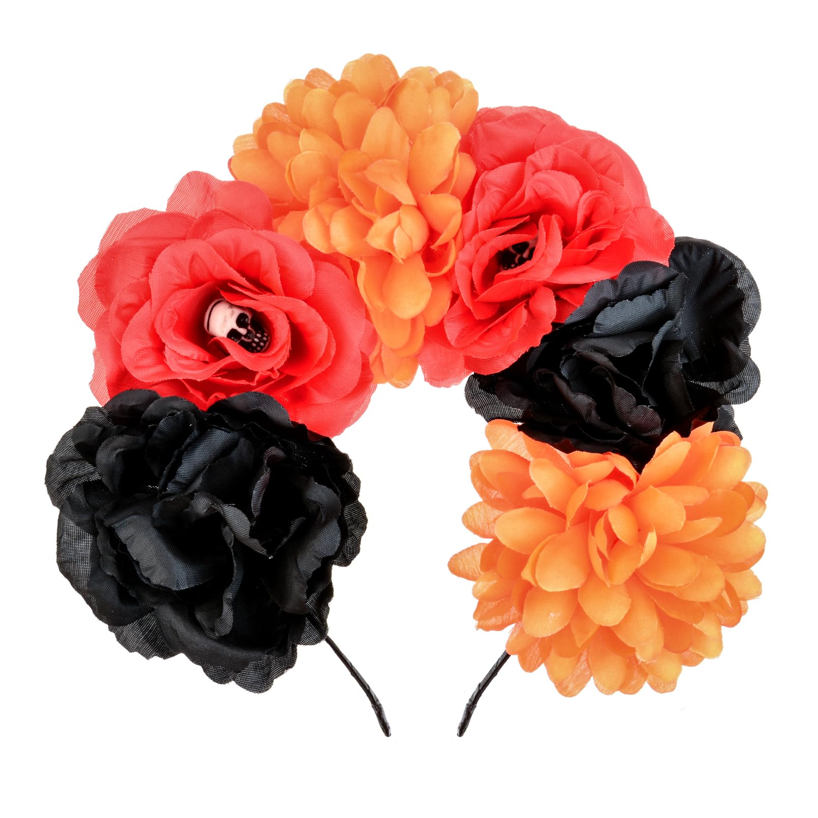 Mexican Flower Crown Halloween Floral Headband Rose Flower Tiara