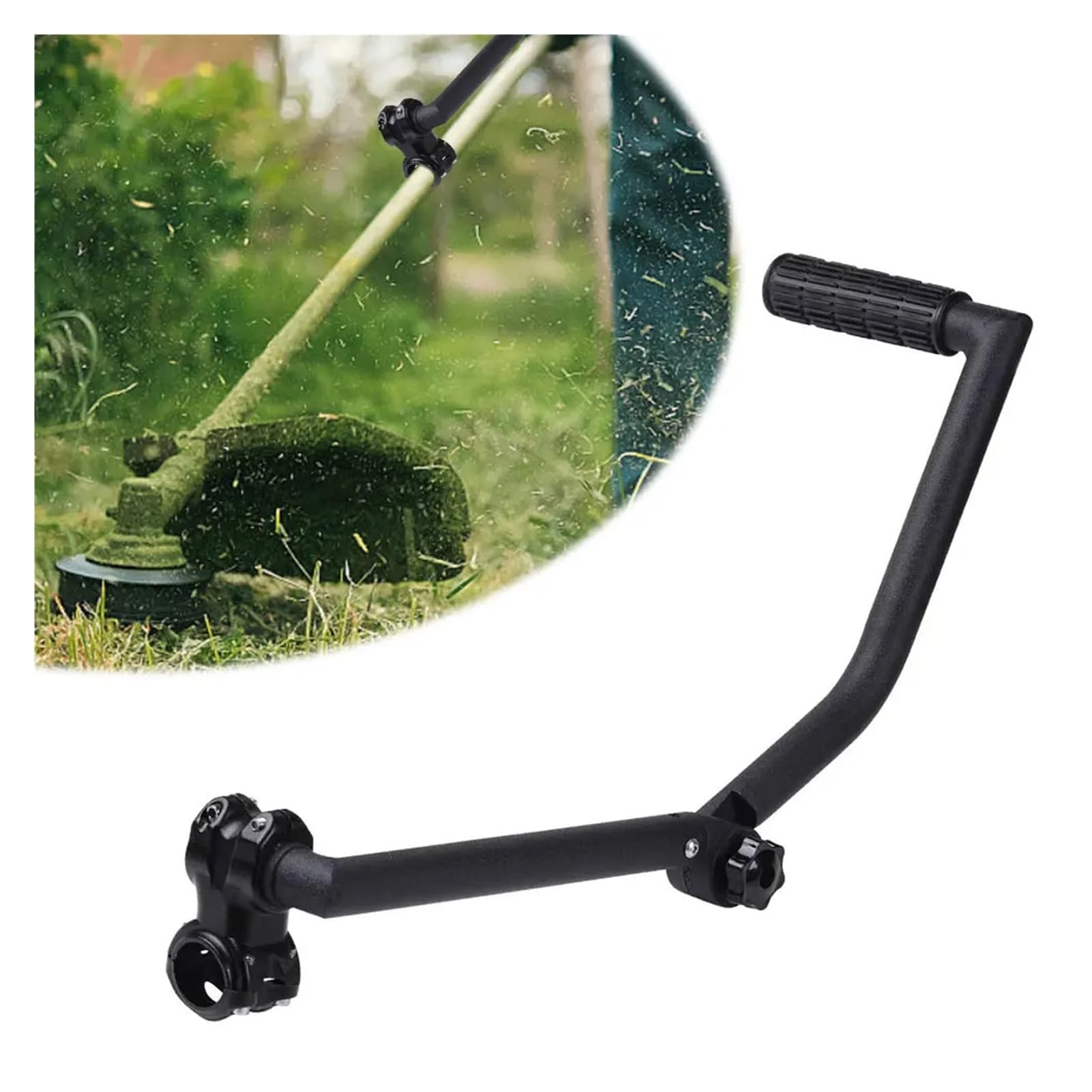 Estensione ergonomica del manico del decespugliatore accessorio per tosaerba con impugnatura per la cura dell'erba, design durevole e confortevole per una manutenzione efficiente del prato