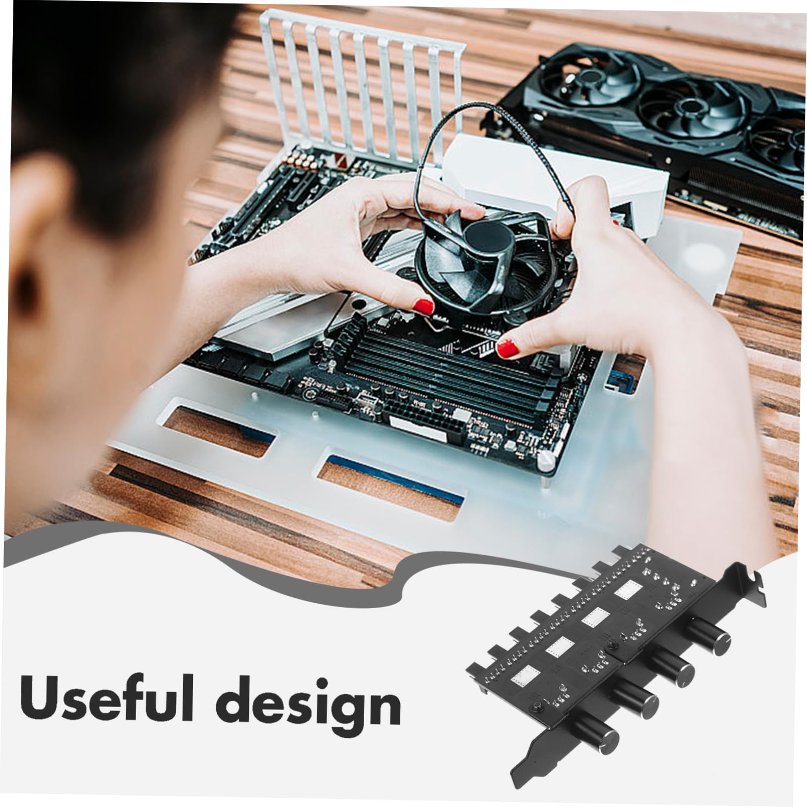 ARTIBETTER 3st Lüftersteuerung Lüfter-hub-controller Computer Kühler Hub Lüfterversorgung Lüfternabe Für Computerkühlung Fan-hub Für Desktop-computer Von Bürocomputern Leiterplatte