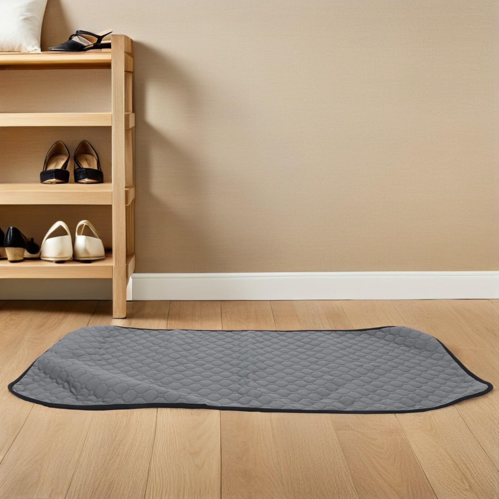 Almohadilla de Entrenamiento para Mascotas y Lavable Tamaño Extra Grande 60X120 CM Empapador Reutilizable para Perros Protección Absorbente para Casa y Viajes Color Gris