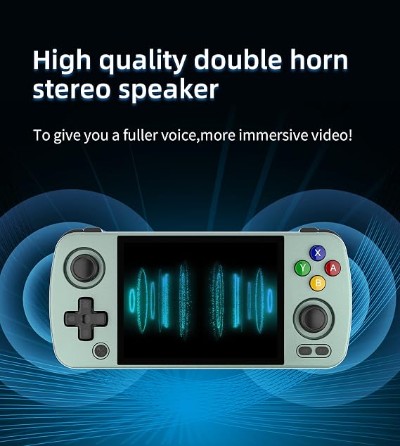 ANBERNIC RG405M Pocket Retro Game No Card Handheld Game Console Unisoc Tiger T618 CPU, 4-inch IPS Touch Screen Built-in 4500 mAH Battery Compatible with 5G WiFi and Bluetooth 5.0 Gray