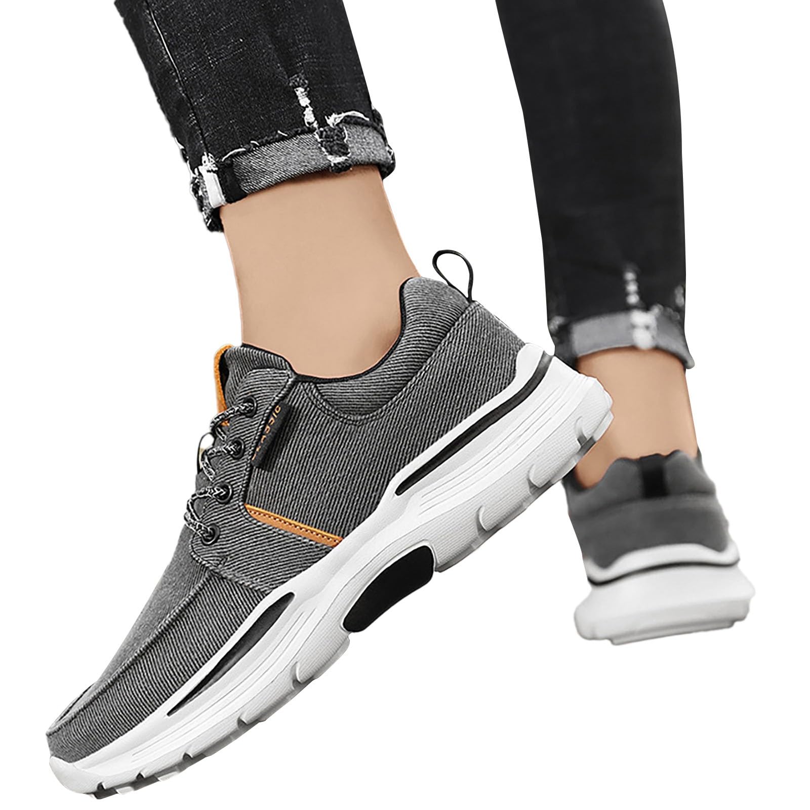 Slip-On-Sneaker für Herren, Outdoor-Wanderschuhe, leicht, atmungsaktiv, Herren-Loafer, Segeltuch, weich, bequem, Laufschuhe, modisch, Workout, Trainingsschuhe, Joggingschuhe für Herren, Luftpolster