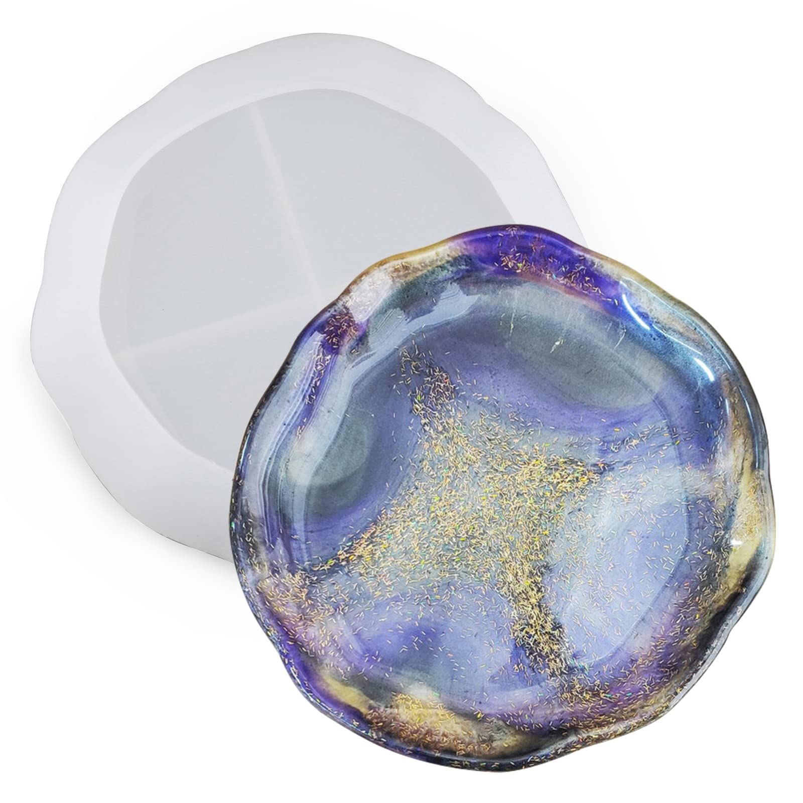 Voyyphixa Epoxidharz Form - Silikonform Für Untersetzer & Tabletts 24,3x17cm