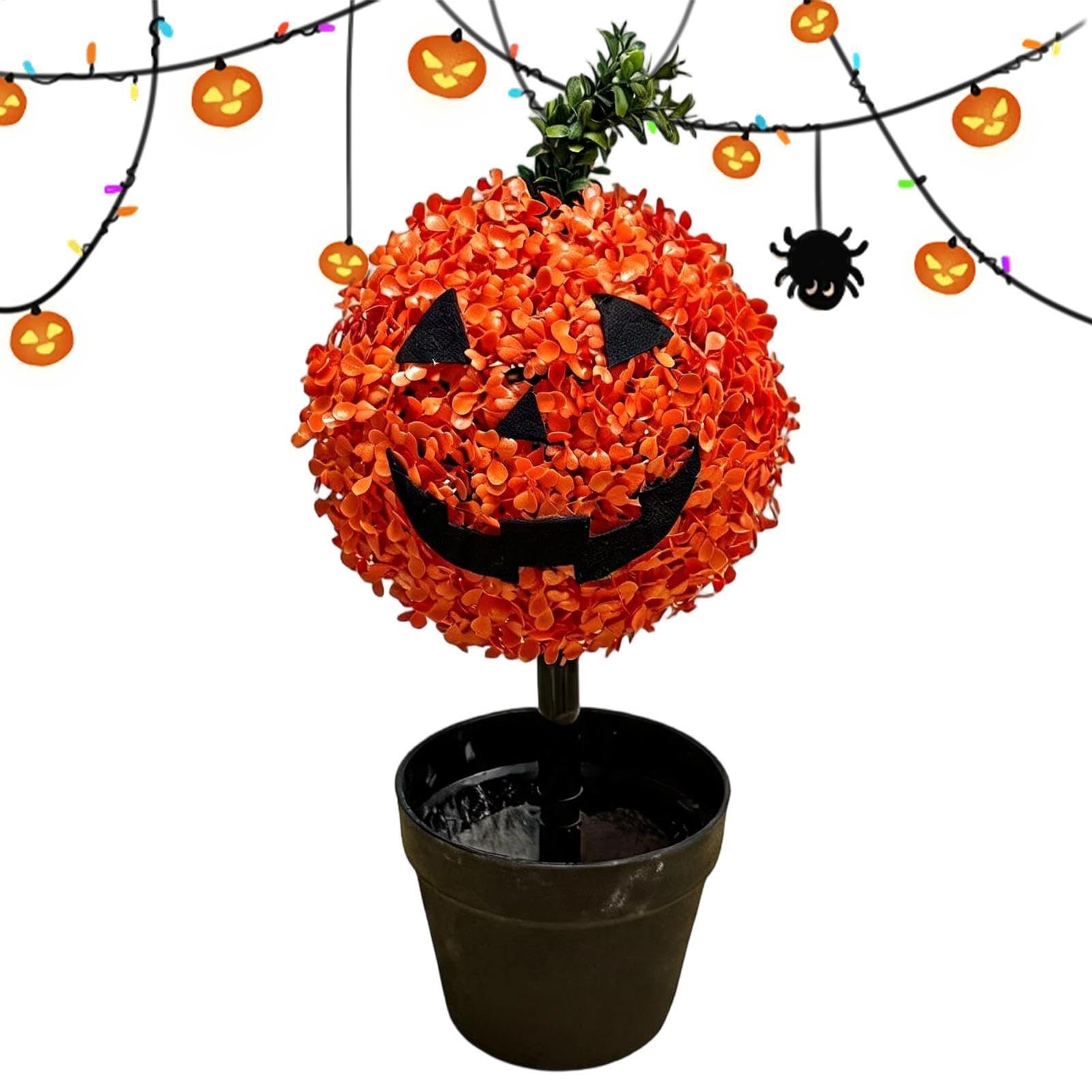 Albero di Artificiale 70 Cm Decorazione Spettrale Da Giardino Con Pianta