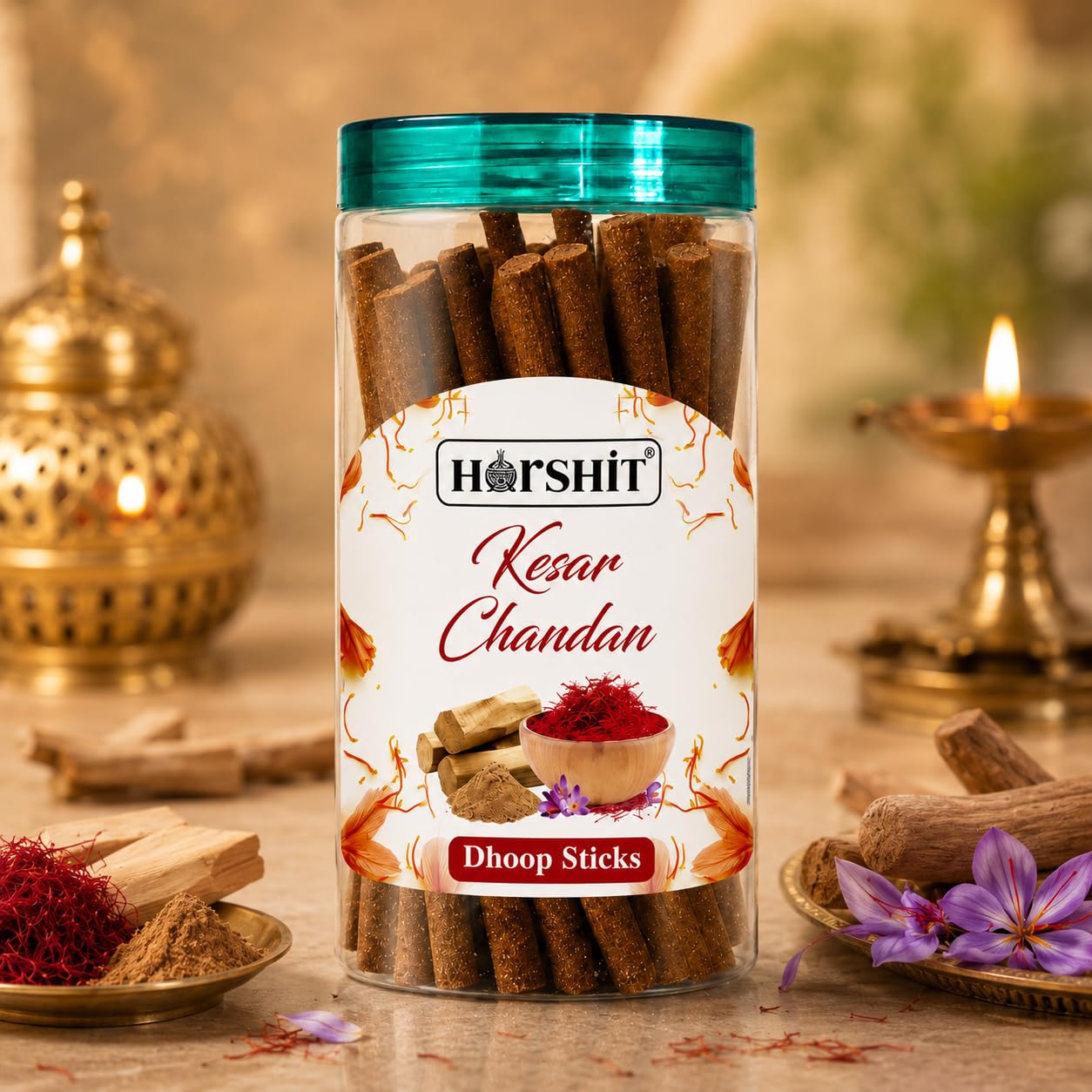 Kesar Chandan Dhoop Sticks (250gm) | Long Lasting Kesar Chandan Fragrance Premium Dhoop Sticks for Pooja, Meditation, Yoga & Home Fragrance | Slow Burning Incense Sticks | Home & Temple Use-picture-18
