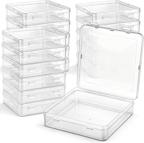 Miniatura 27 de Jetec 6 Piezas Contenedores Mini de Plástico Transparente para Almacenamiento de Cuentas para Recolectar Artículos Pequeños, Cuentas, Joyas