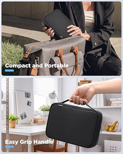 Miniatura 71 de Zannaki - cartuchera de gran capacidad para marcadores, lápices, lapiceras, papeles y sobres de carta, portador para billetera, diario, secundaria