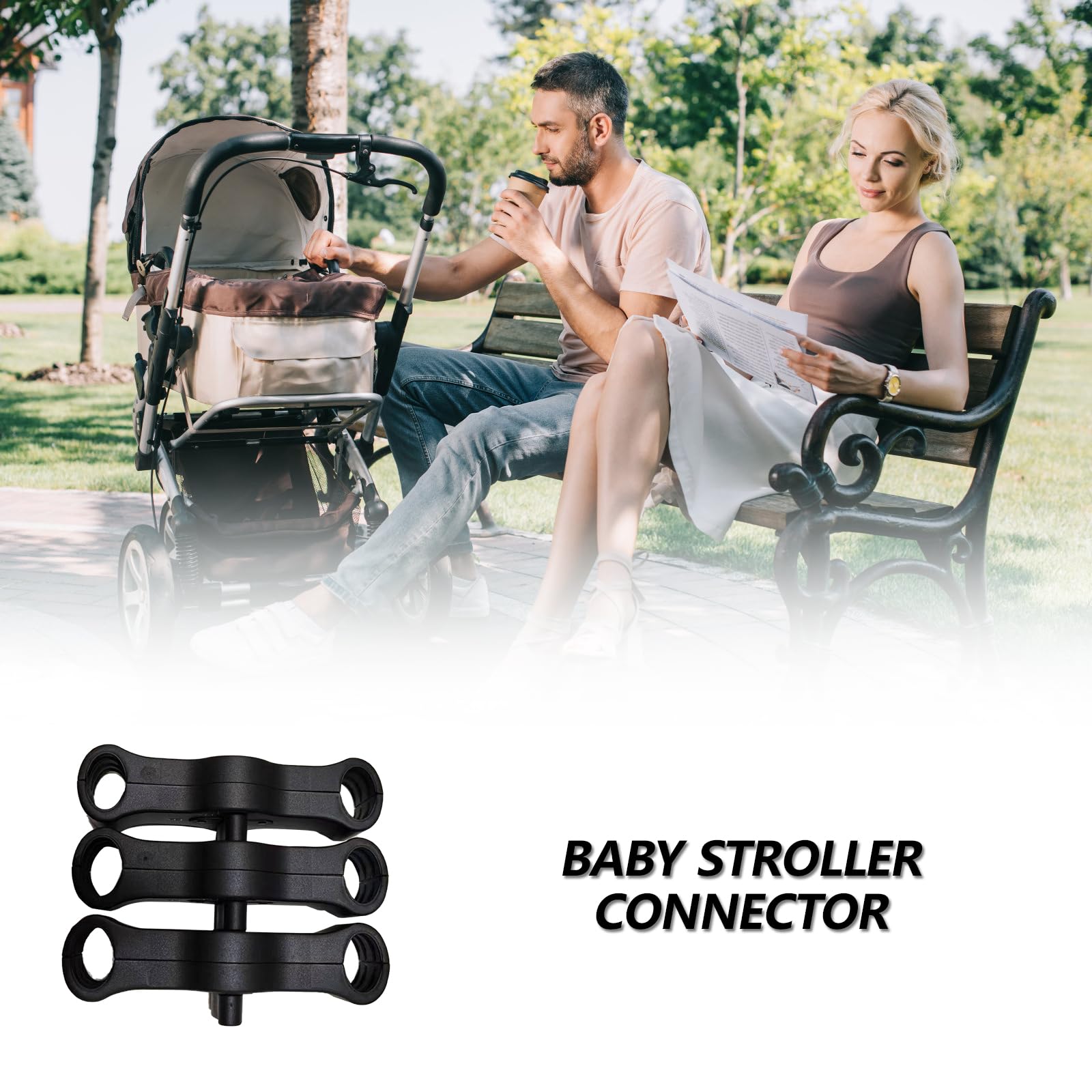 1 Set Twin Strollers Linker Adapter Clamp Replacement Strollers Coupler Connection Link