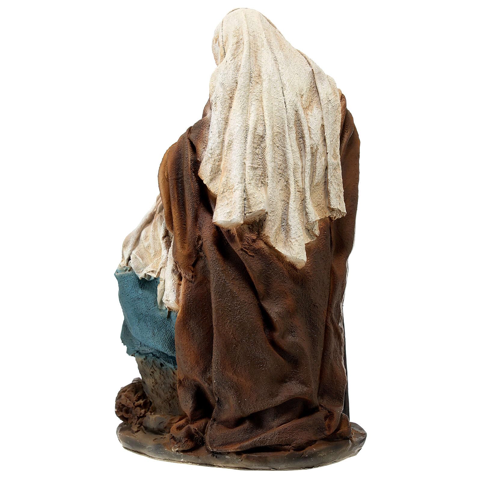 Holyart Crèches résine et Tissu: Nativité pour crèche avec Mouton 20 cm résine