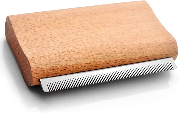 Dog Brush for Shedding | Pet Hair Removal Tool, Cat Grooming Supplies, Deshedding Dog Brush | Combs for cleaning & grooming short and long hair (4.3 Inch (M))