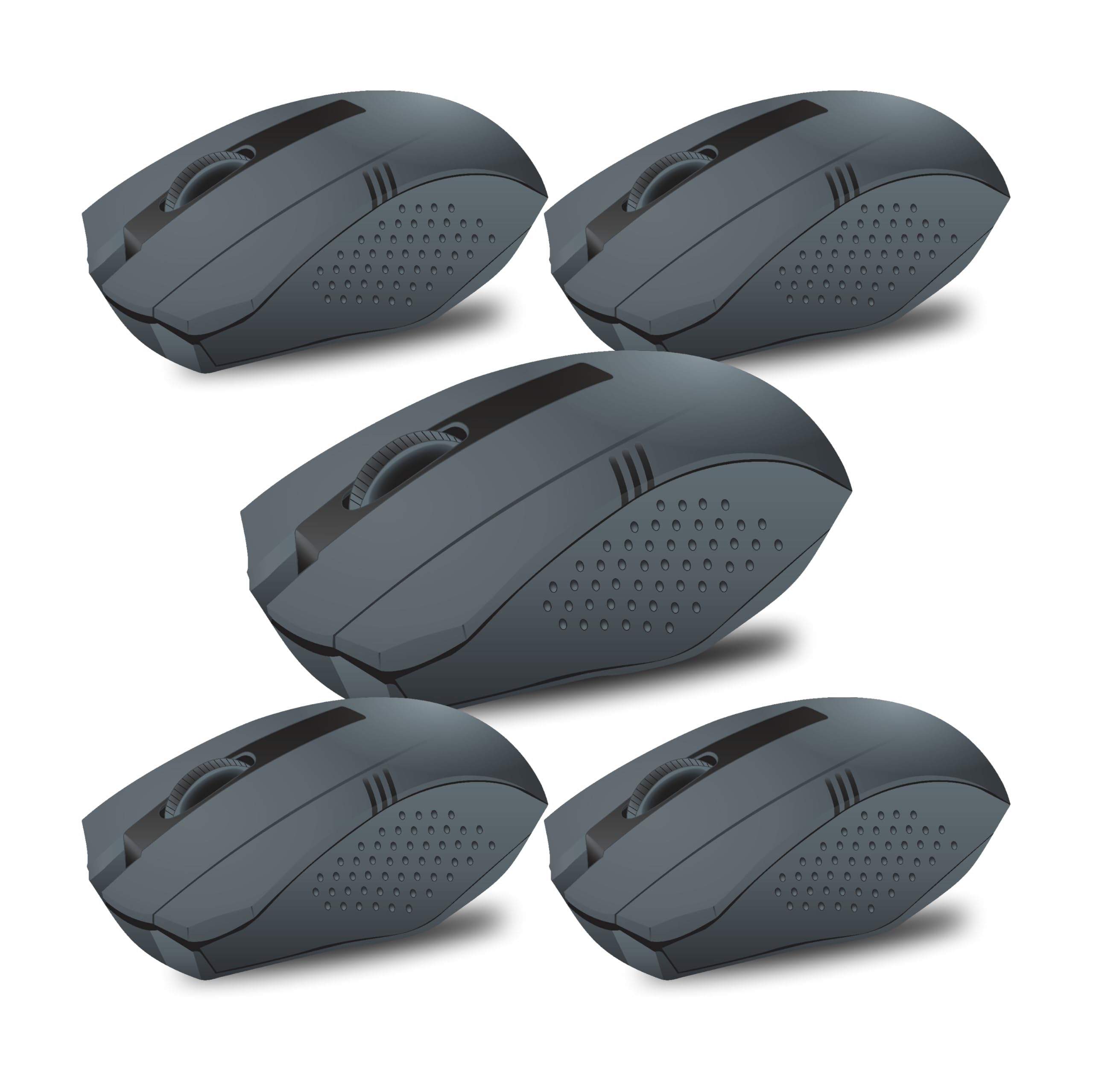 Prodot ProSeries USB Plug & Play Ergonomic Wired Mouse I High Resolution 1000 DPI Optical Sensor I 5M Key Press Life & Clickable Scroll Wheel I 1 Year Warranty I Works with Windows, iOS, Linux (5 PC) (B072KHKRVC) Amazon Price History, Amazon Price Tracker