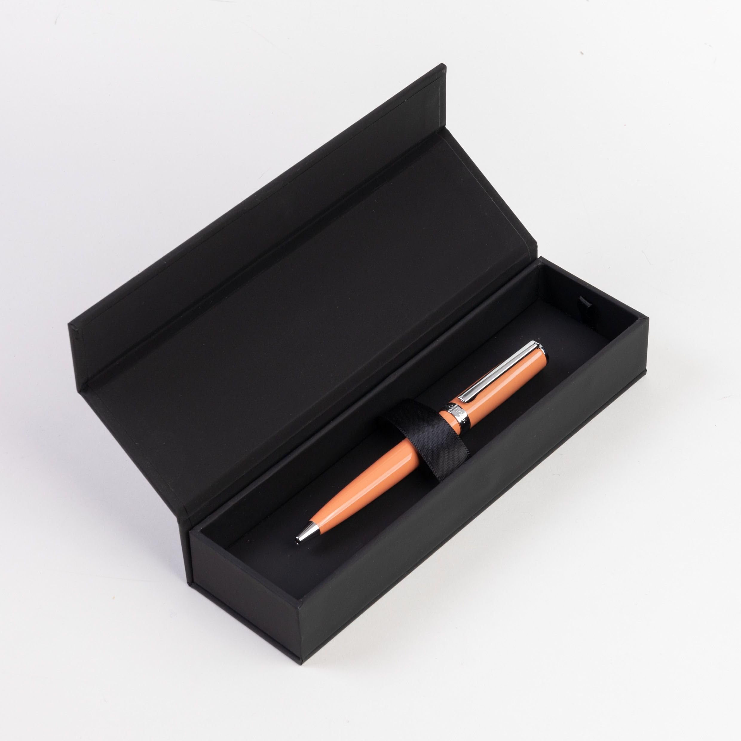 Hugo Boss Gear Icon Ballpoint Pen Light Orange - Image 3