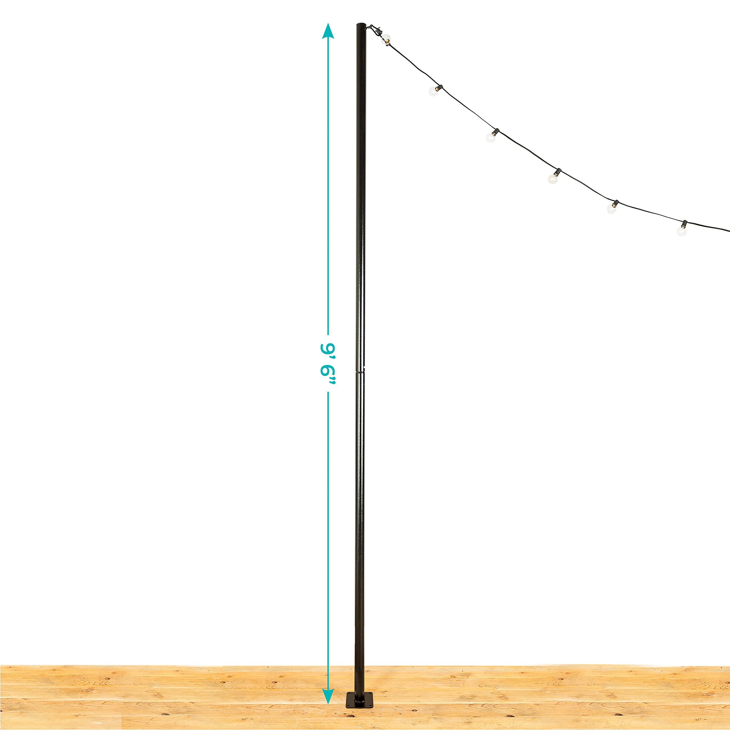 IYN Stands Outdoor String Light Pole Stand 9.5 Feet for sale Mesa