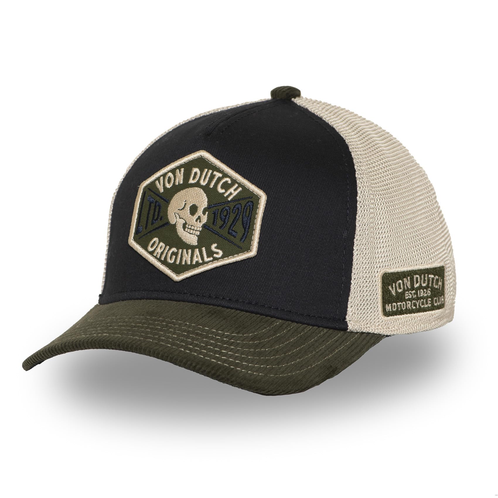 Von Dutch Gorra Hombre y Mujer, Gorra Trucker Ajustable con Snapback